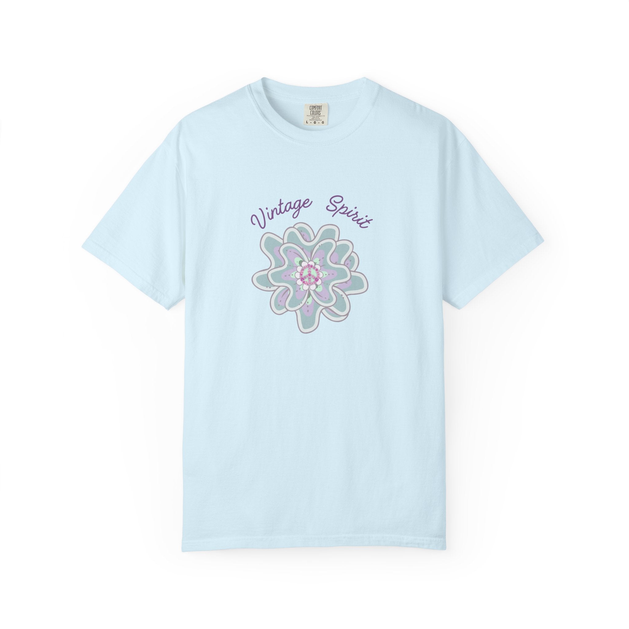 Peace and Love Vintage Spirit Floral T-Shirt -- For Her