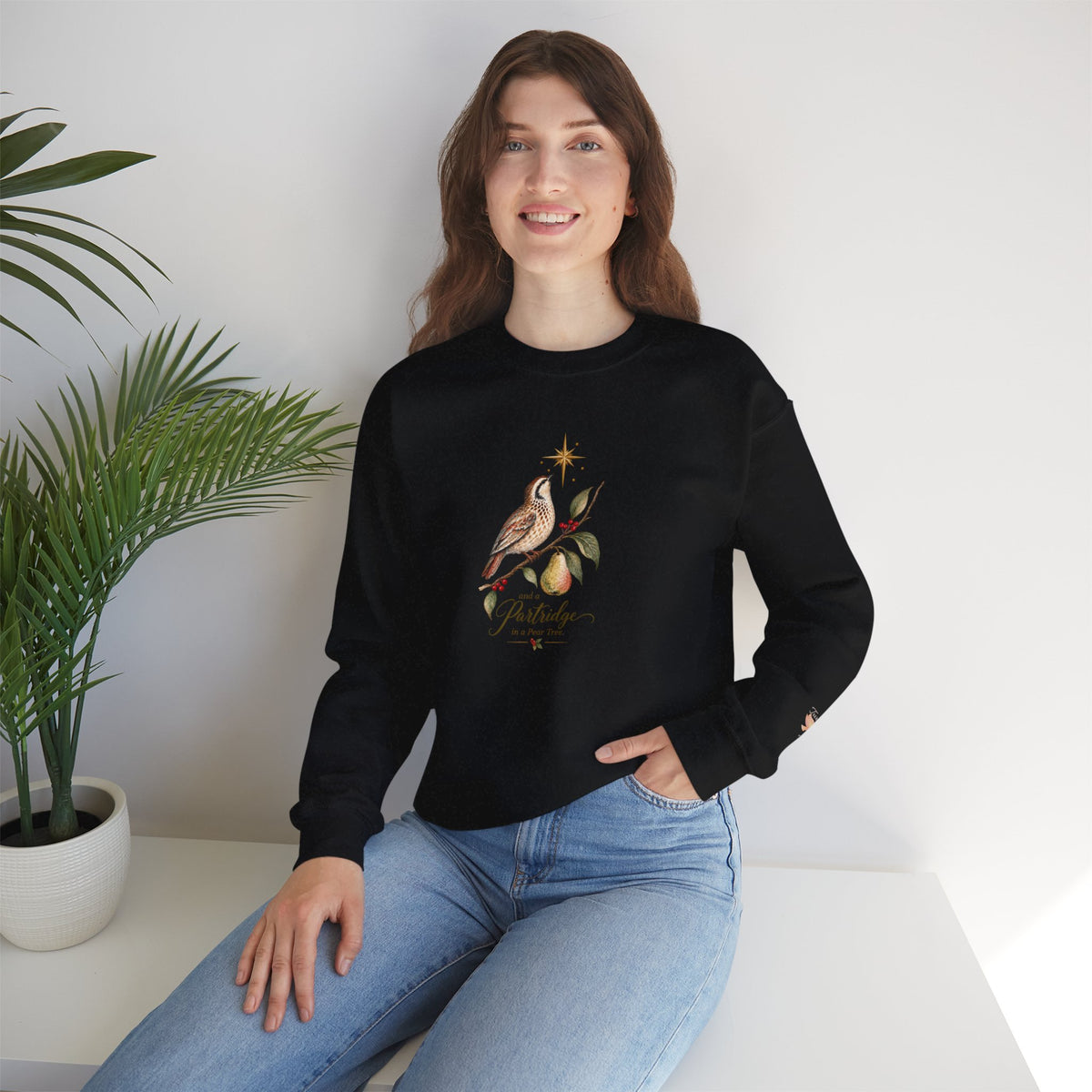 And a Partridge in a Pear Tree | Women's Christmas Crewneck Sweatshirt