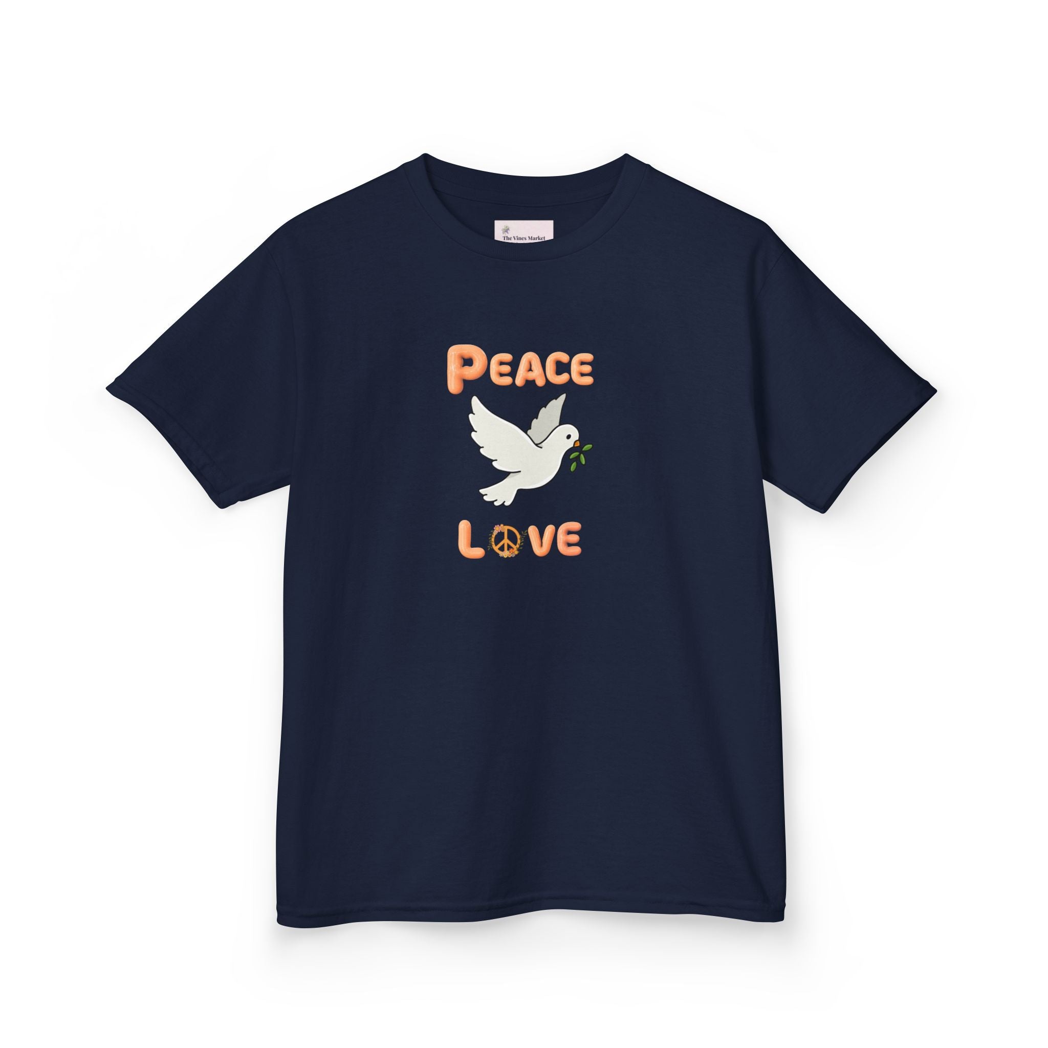 Kids Unisex Tee:  Peace and Love