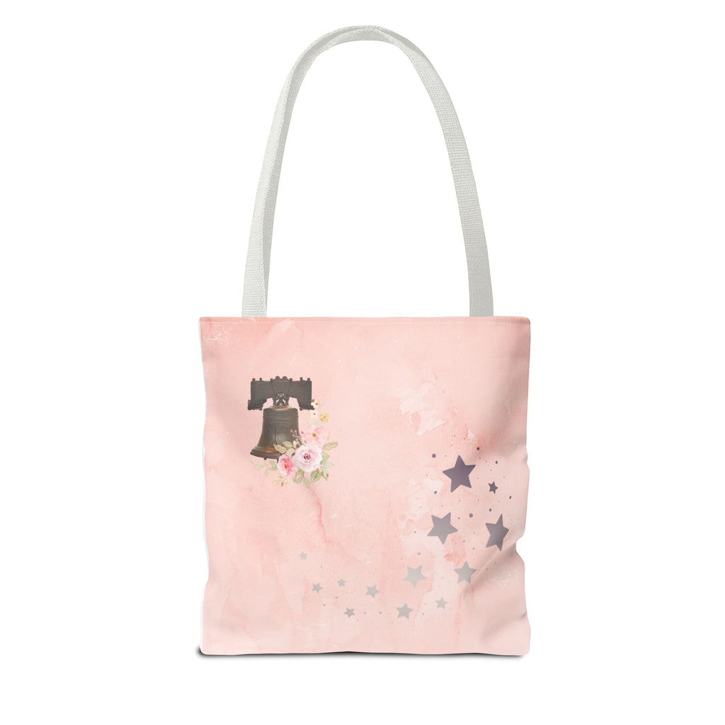 Under God | Watercolor Flag & Roses Tote Bag