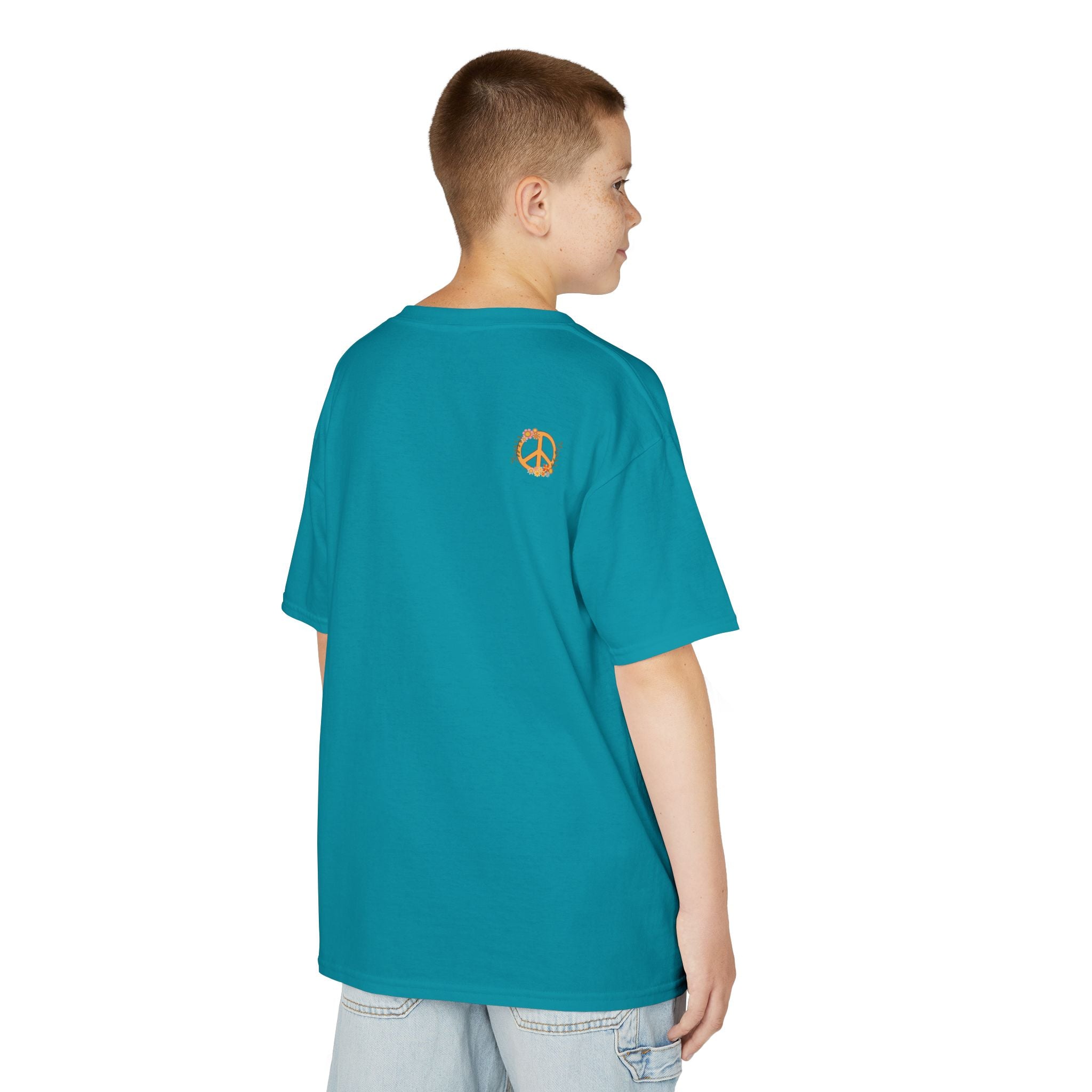 Kids Unisex Tee:  Peace and Love