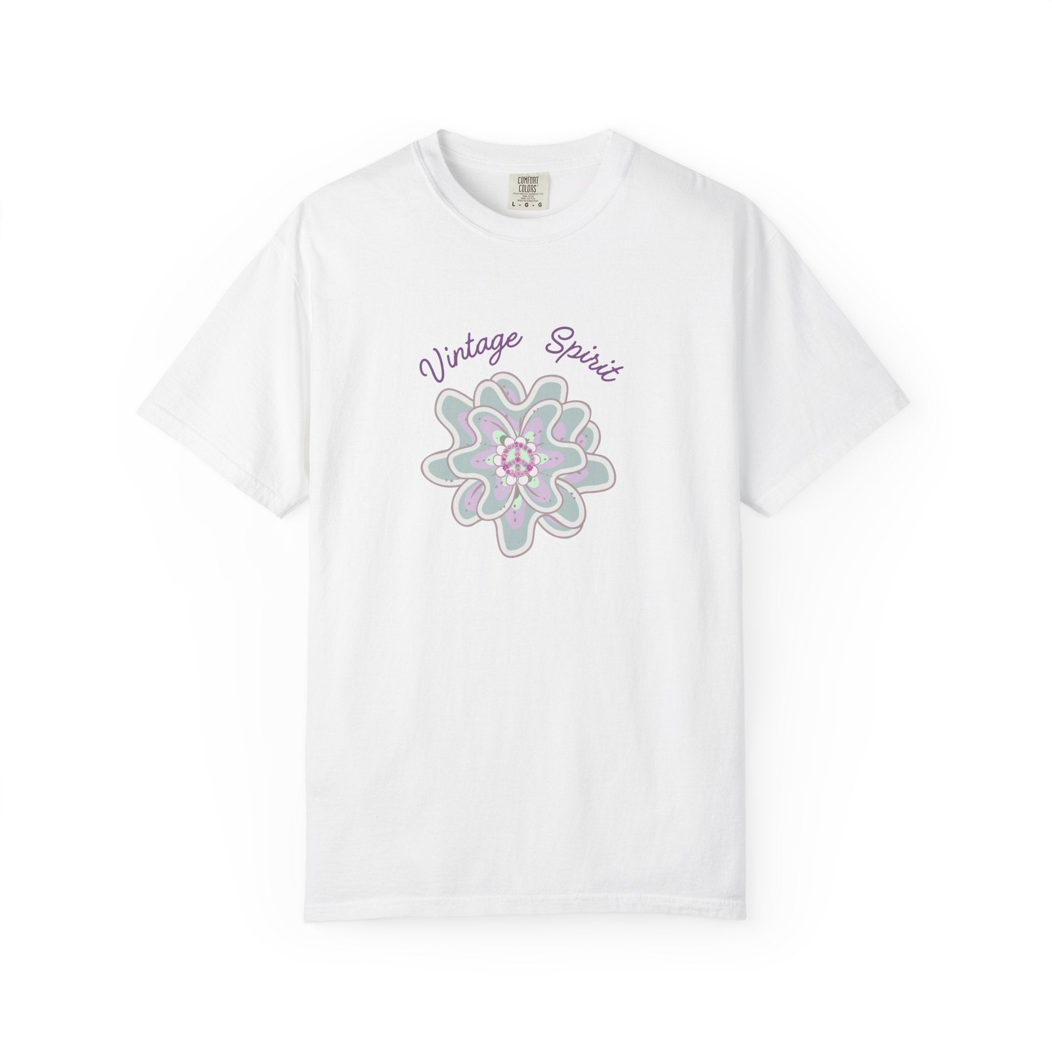 Peace and Love Vintage Spirit Floral T-Shirt -- For Her