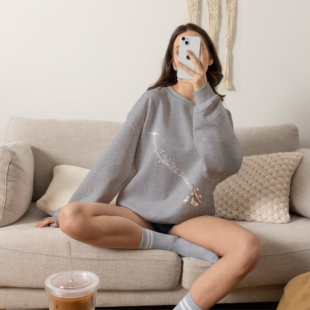 Follow Your Star | Women's Christmas Crewneck Sweatshirt