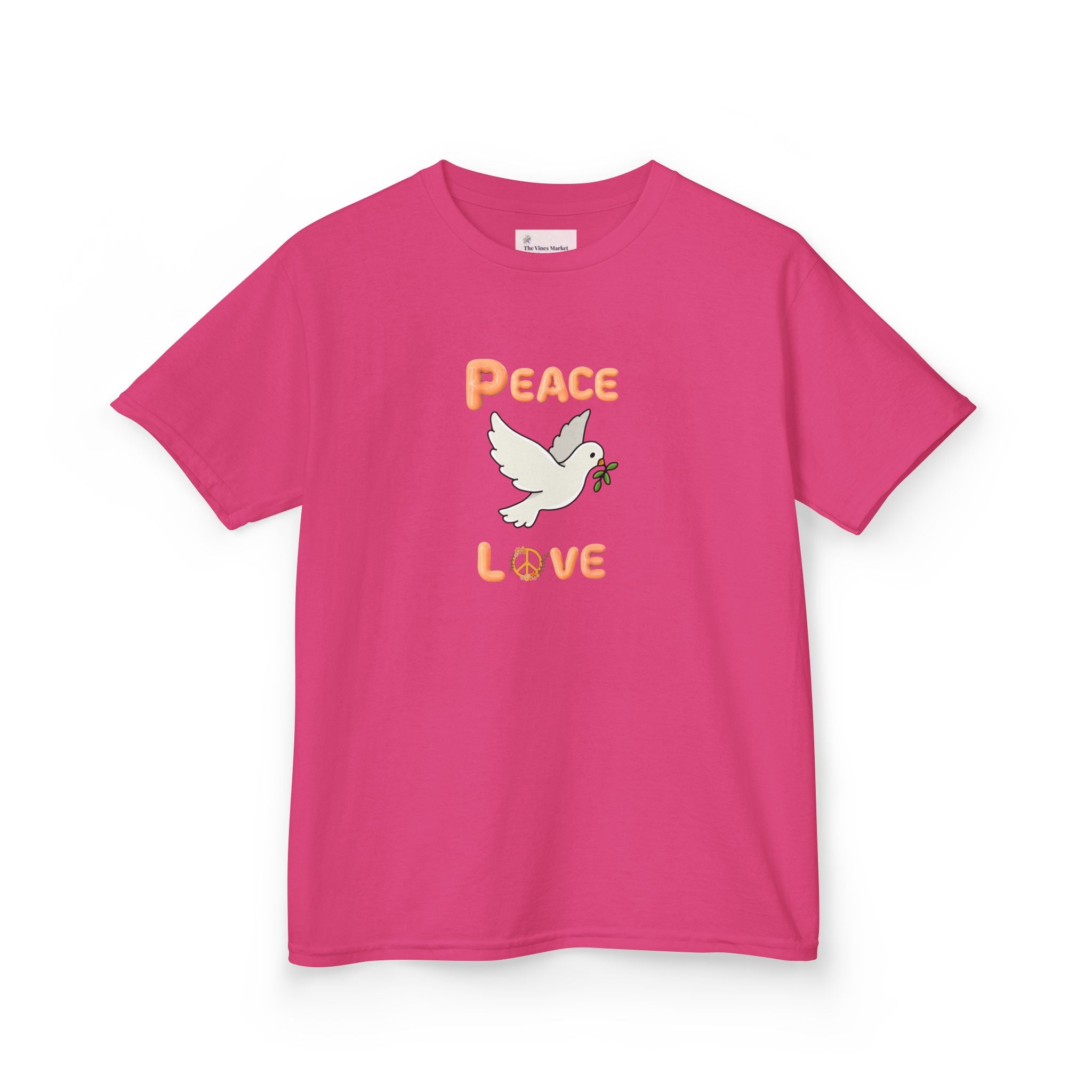 Kids Unisex Tee:  Peace and Love