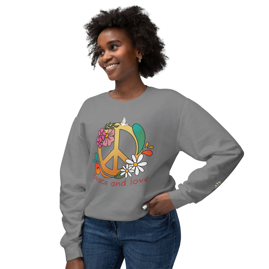 Peace & Love 'My Peace I Give You' 70s Retro Crewneck Sweatshirt