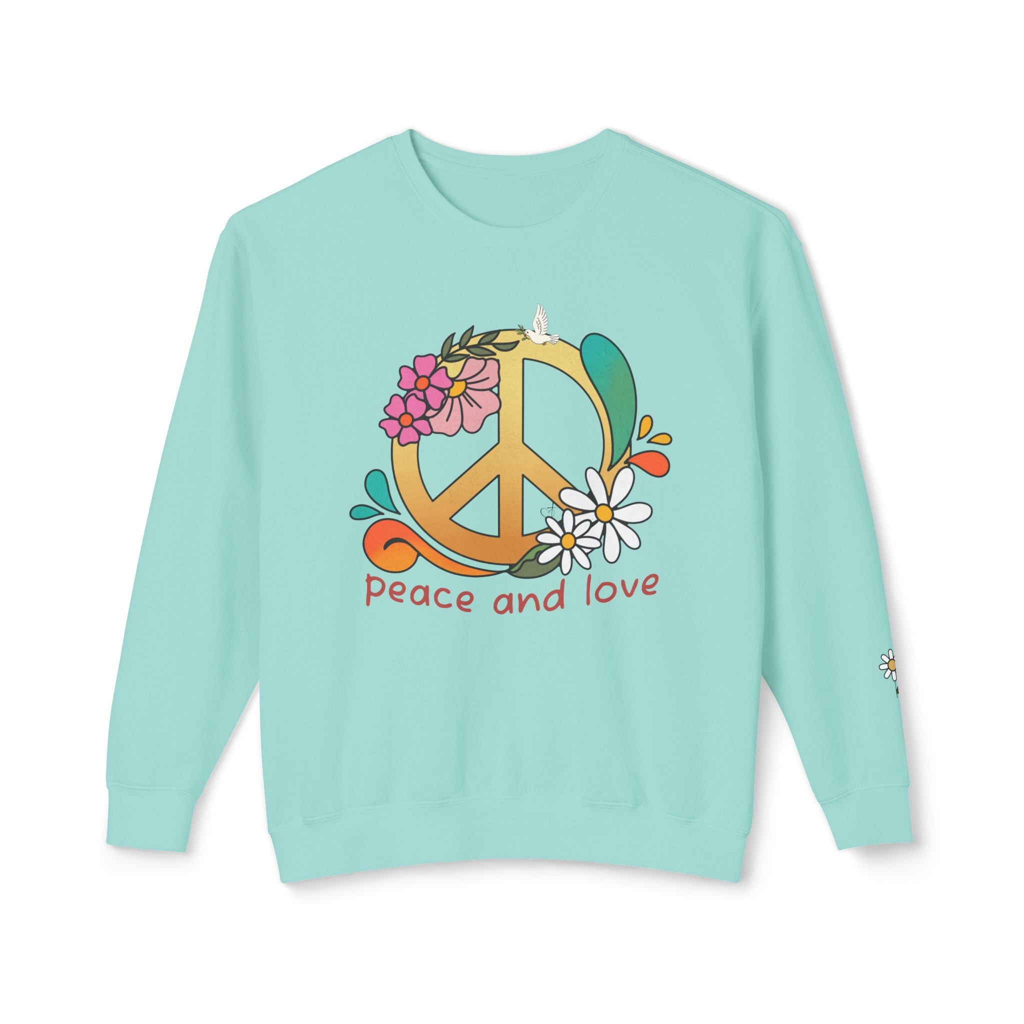 Peace & Love 'My Peace I Give You' 70s Retro Crewneck Sweatshirt