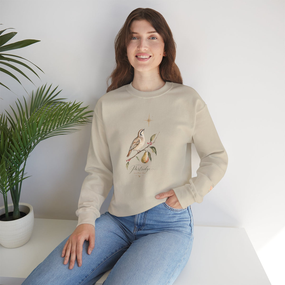And a Partridge in a Pear Tree | Women's Christmas Crewneck Sweatshirt