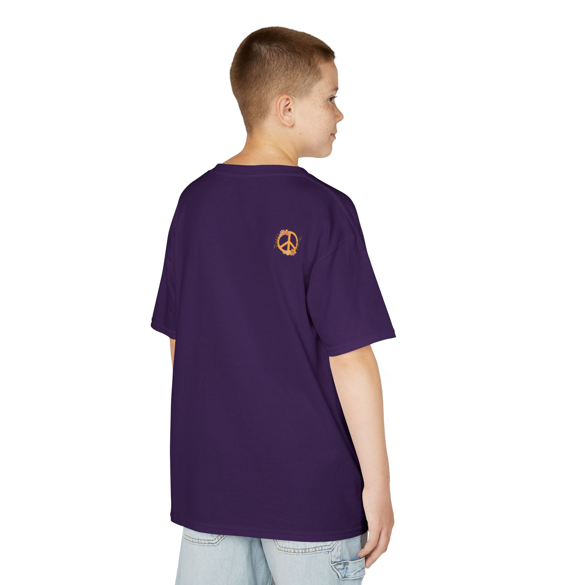Kids Unisex Tee:  Peace and Love