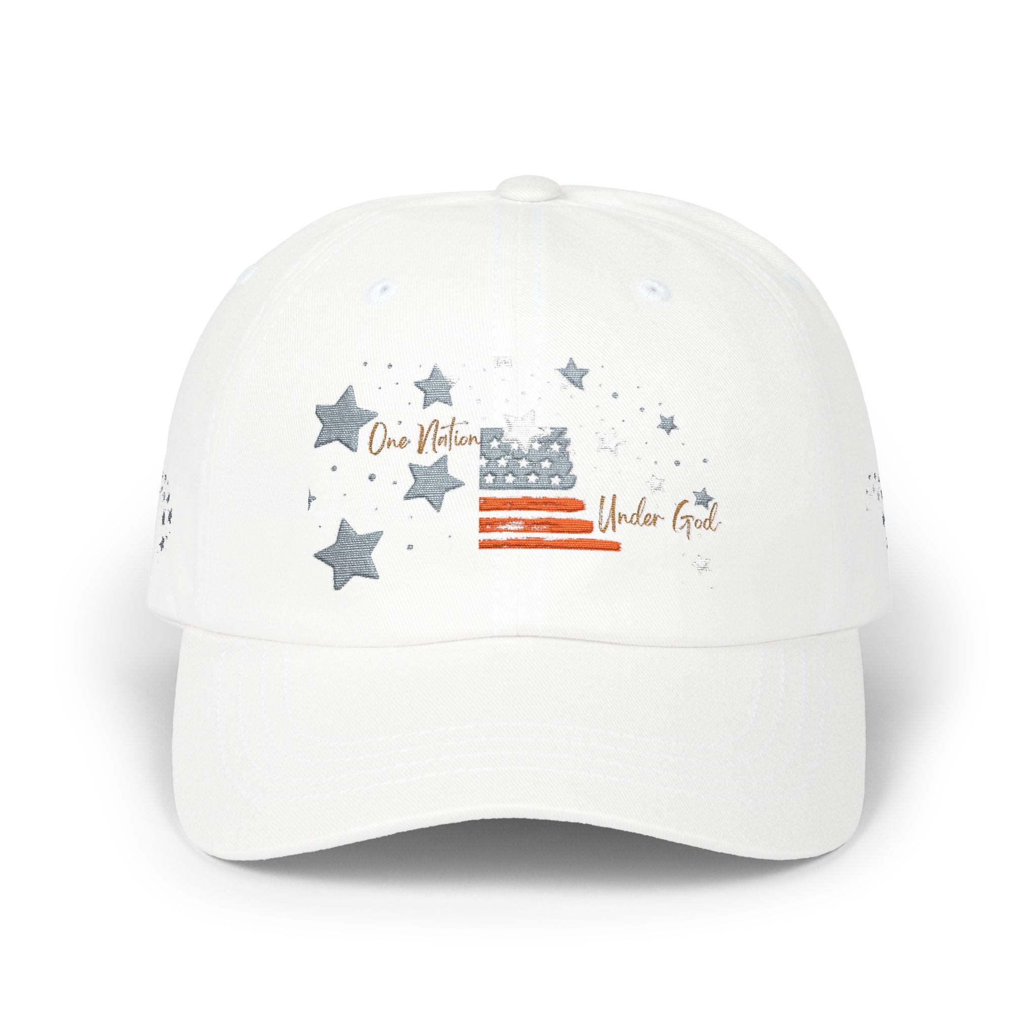 One Nation Under God | Embroidered Stars & Flag Dad Cap