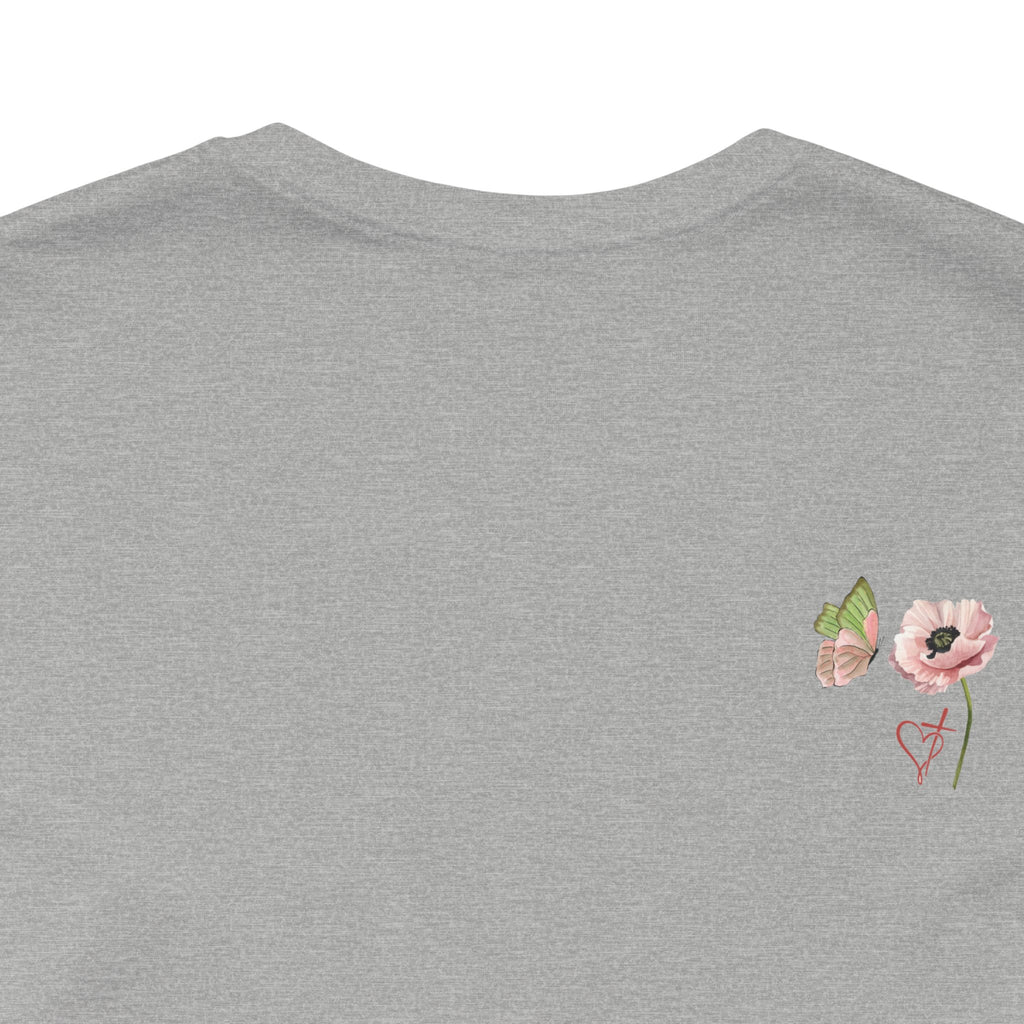 Relaxed Adult Female Comfort Tee: Hope & Rebirth Floral Tee – Easter Collection