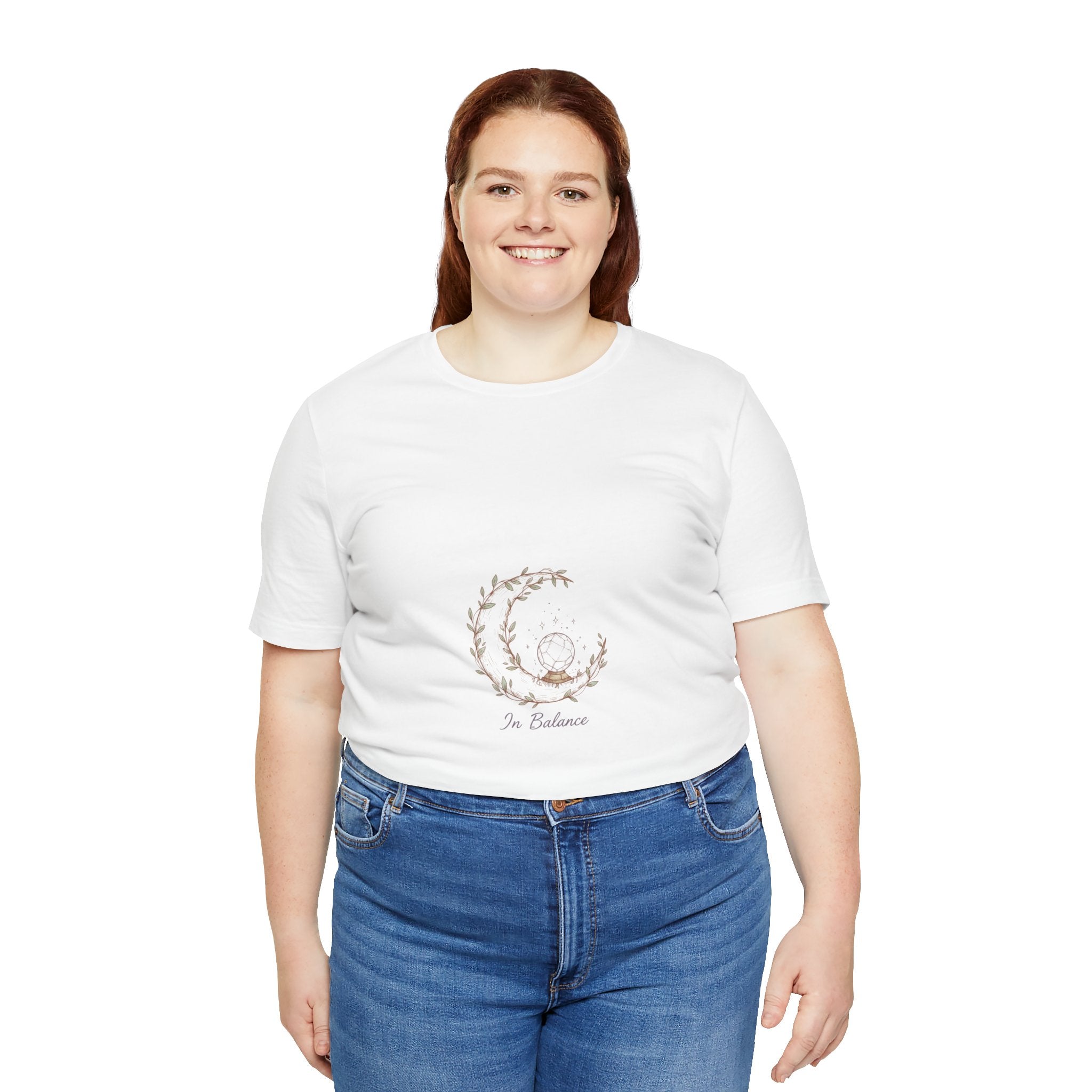 Cozy Peaceful Relaxed UnisexTee Shirt....In Balance With God;  Moonlit,