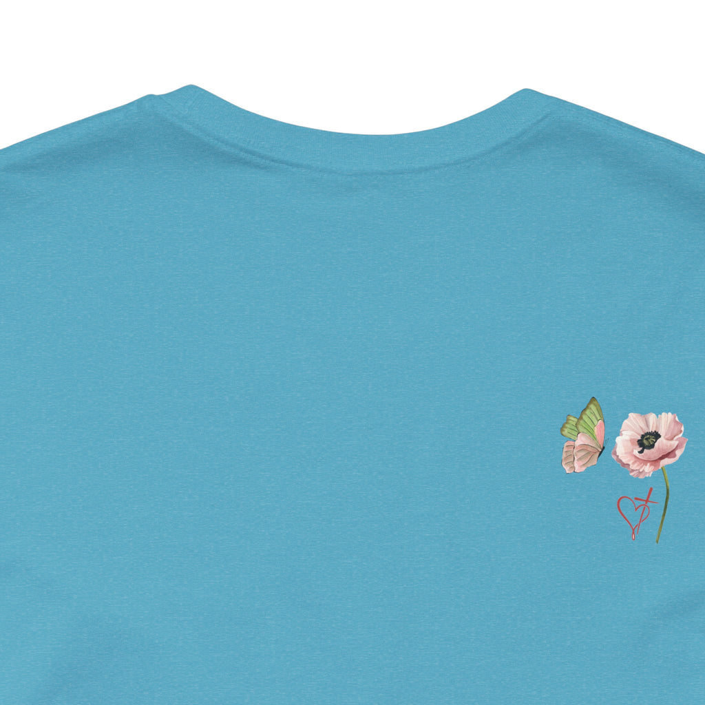 Relaxed Adult Female Comfort Tee: Hope & Rebirth Floral Tee – Easter Collection