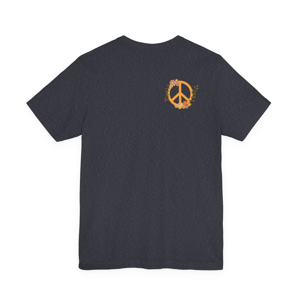 Adult Female Relaxed Comfort Tee:  Peace and Love