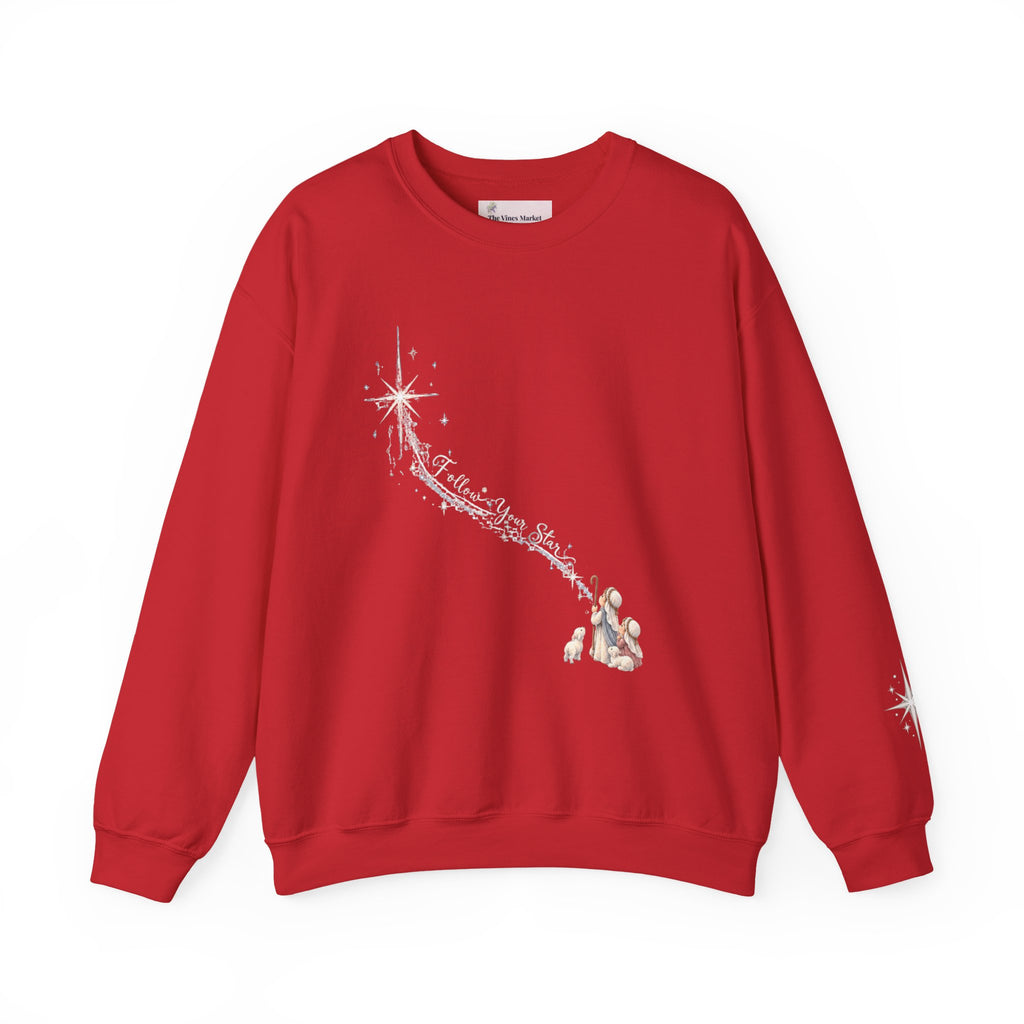 Follow Your Star | Women's Christmas Crewneck Sweatshirt