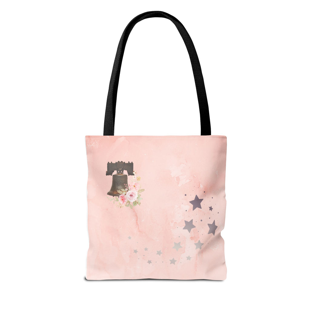 Under God | Watercolor Flag & Roses Tote Bag