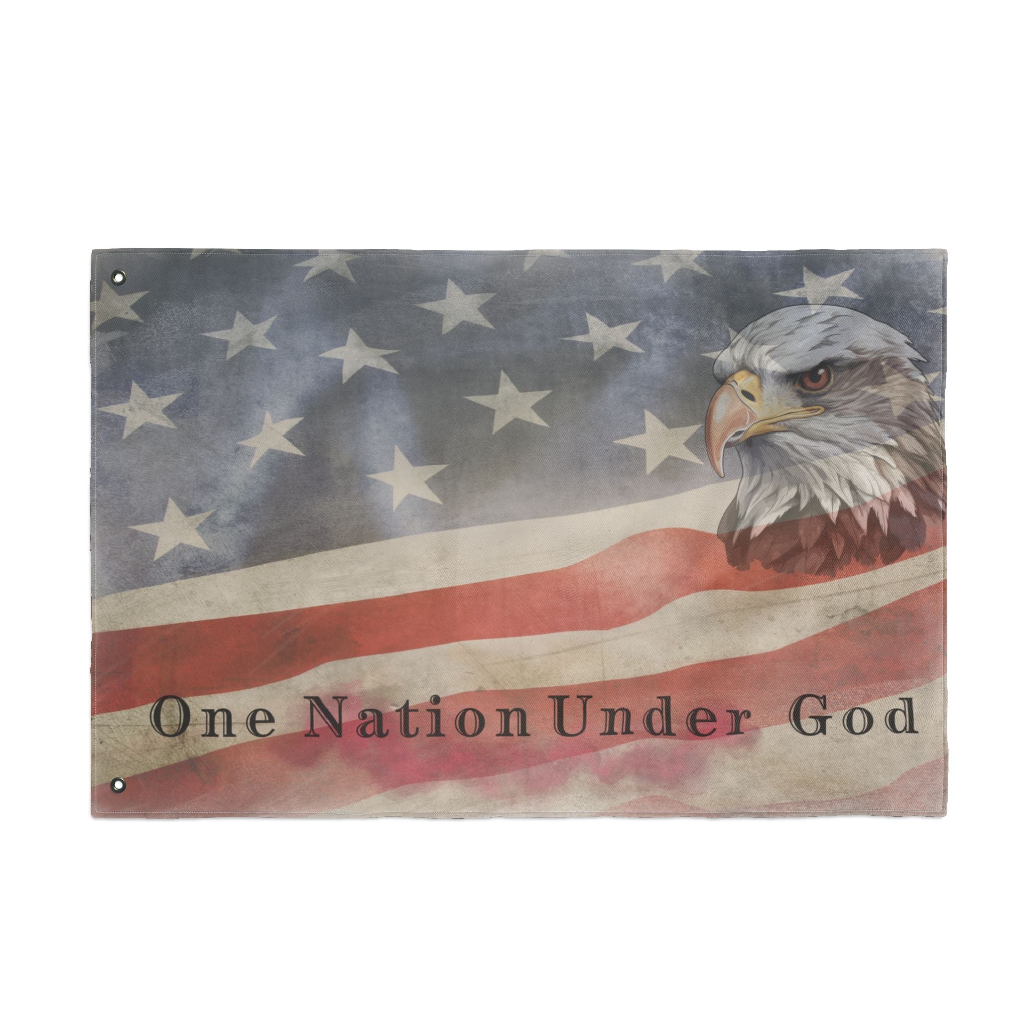 One Nation Under God - Patriotic Eagle Flag