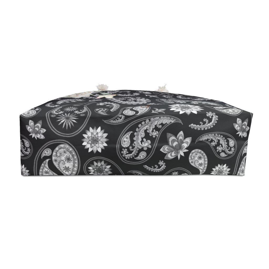 Black and White Weekender Bag:  Purity, Love Tote Bag