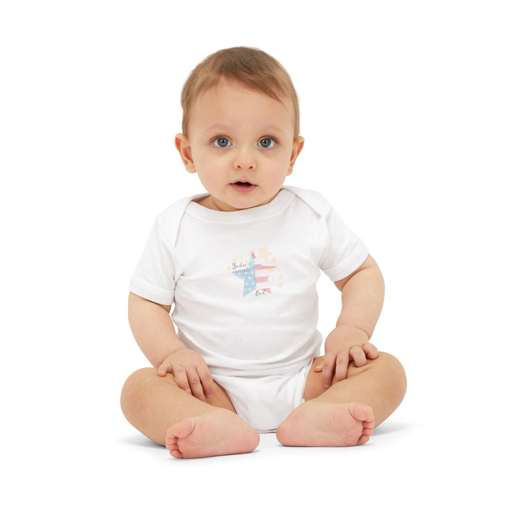 Under God | Watercolor Star Baby Onesie  Infant Unisex Jersey One Piece