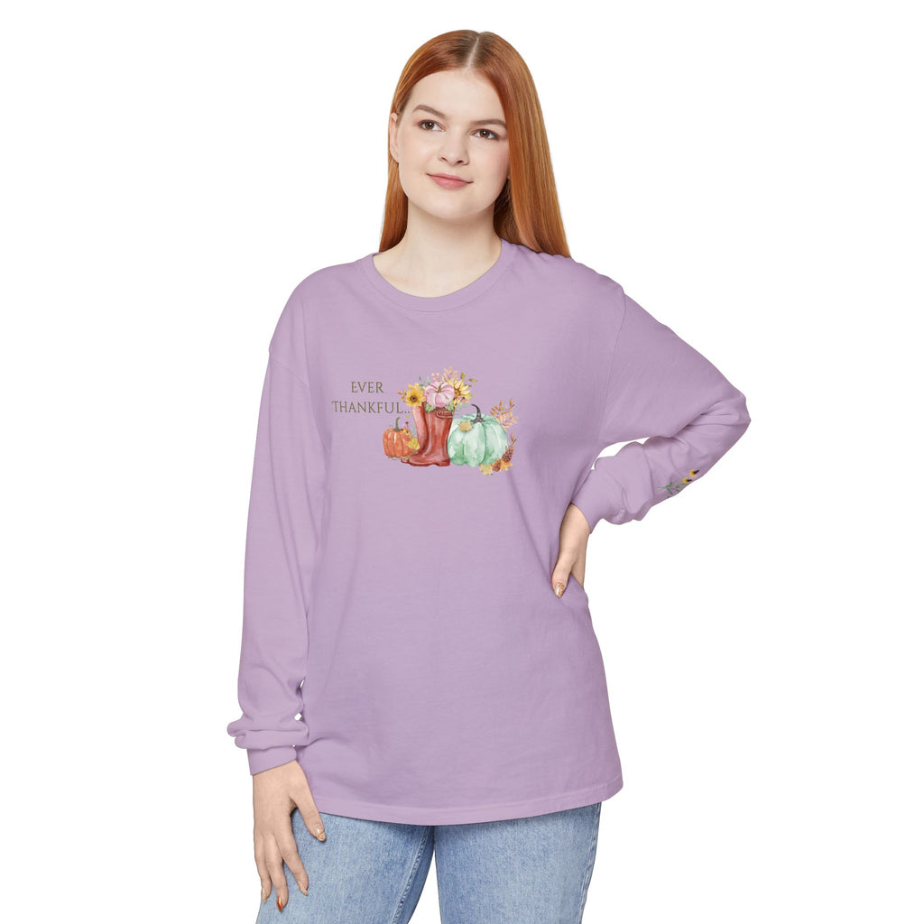 Ever Thankful: Women's Thanksgiving Long Sleeve Tee