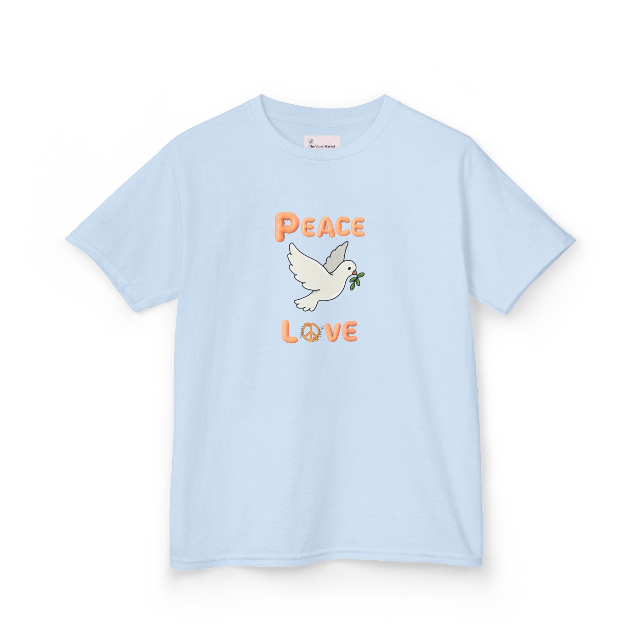 Kids Unisex Tee:  Peace and Love