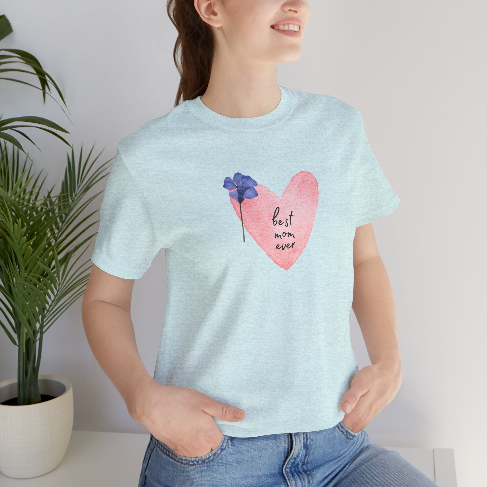 Best Mom Ever Watercolor Adult Female Tee