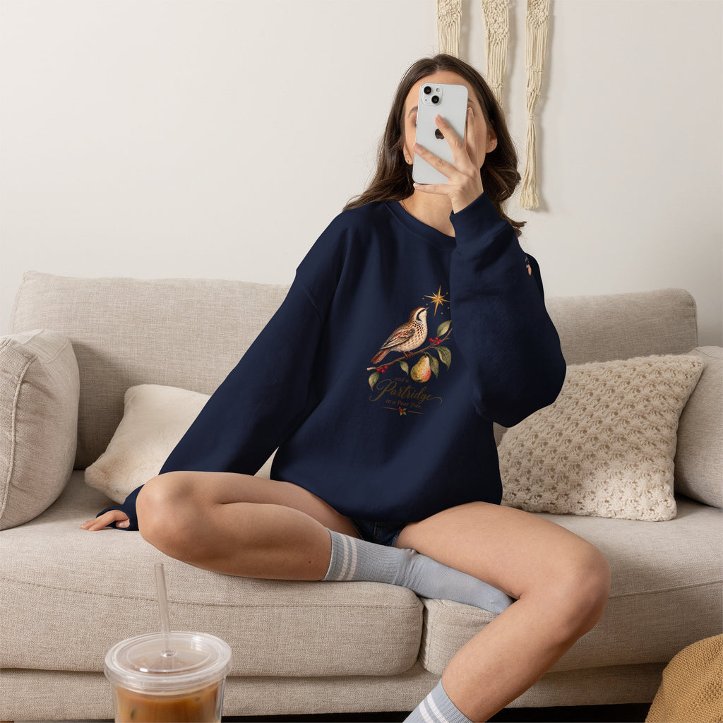 And a Partridge in a Pear Tree | Women's Christmas Crewneck Sweatshirt