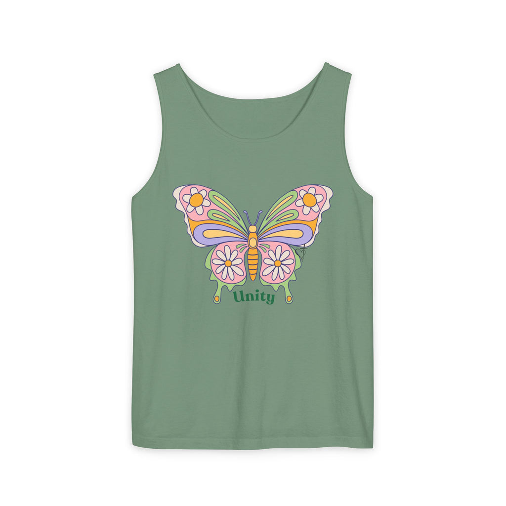Soft Garment-Dyed Tank Top for Her:  Unity Heals