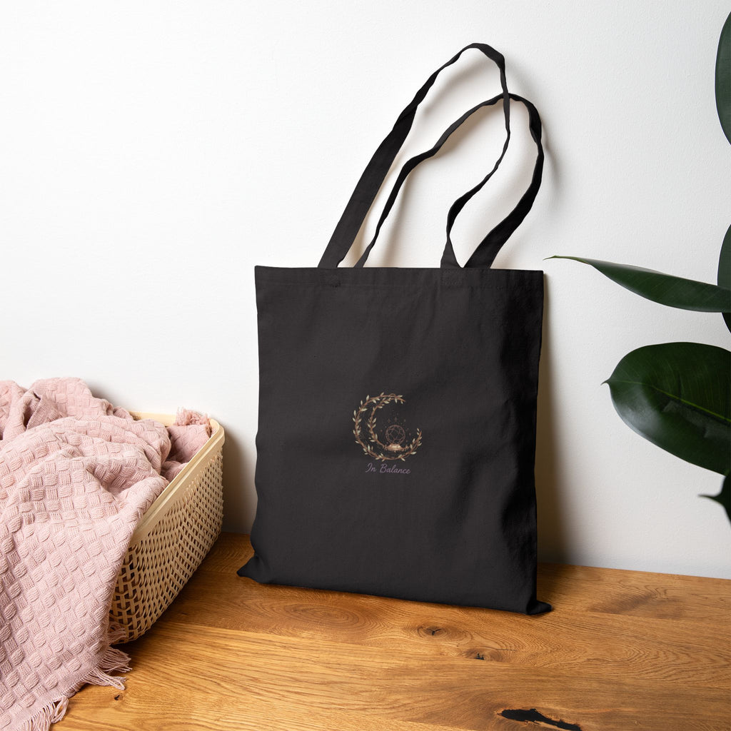 Gentle Moon Wreath Canvas Tote – Rest in Grace