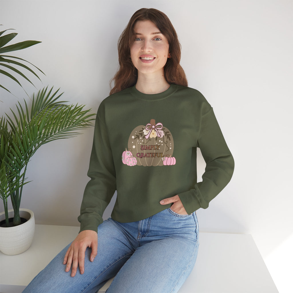 Simply Grateful:  Women's Thanksgiving™ Crewneck Sweatshirt
