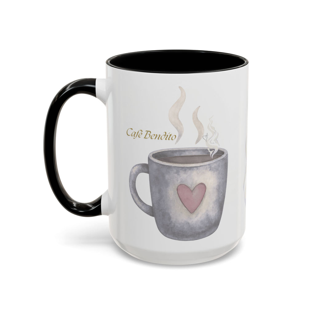 Café Bendito | Spanish Blessed Coffee Mug –Morning Grace in Every Sip (11, 15oz)