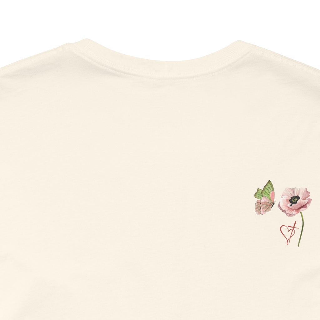 Relaxed Adult Female Comfort Tee: Hope & Rebirth Floral Tee – Easter Collection