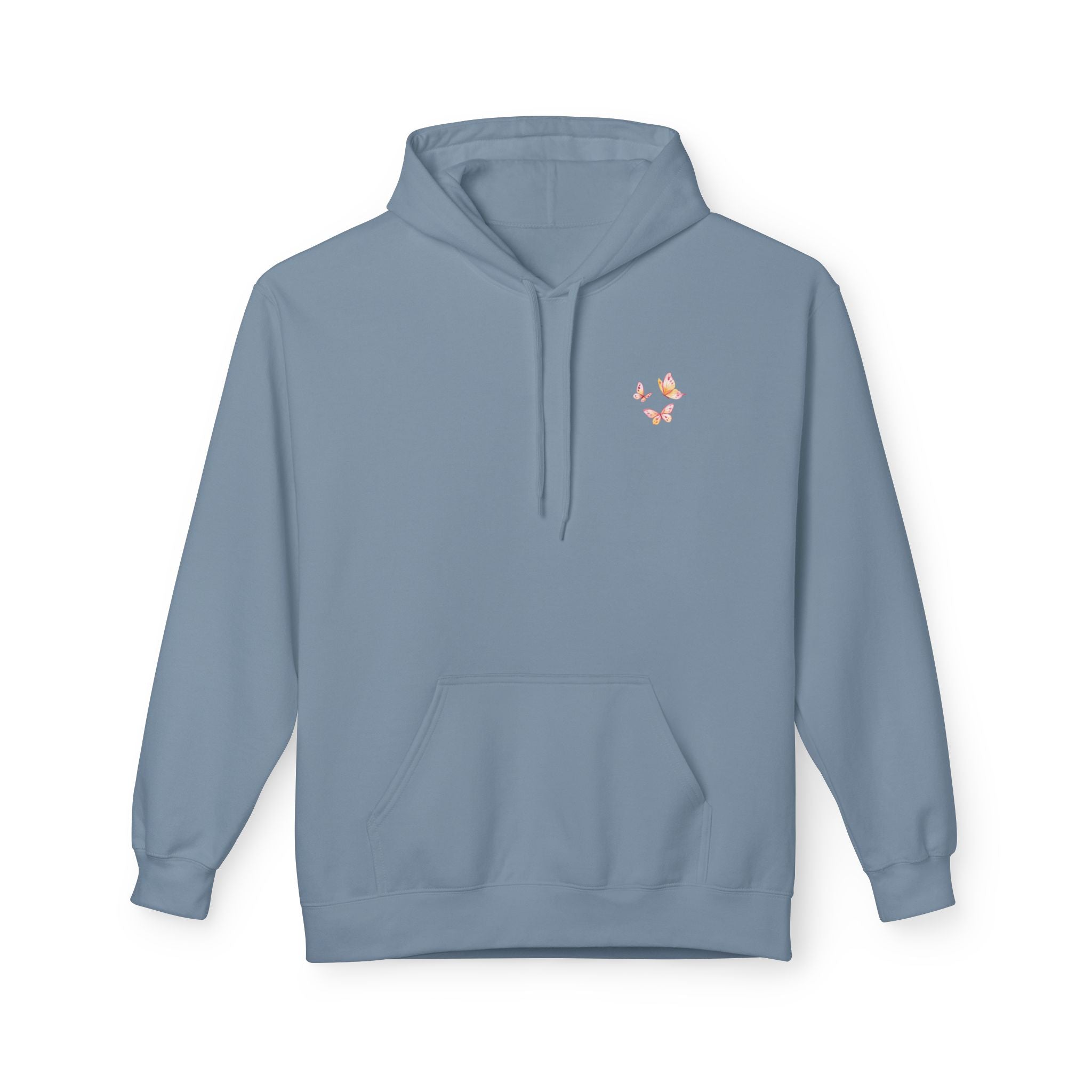 Adult Female Lightweight Soft Fleece Style Hoodie With Pockets:  "I am With You"  (Isaiah 41:10)