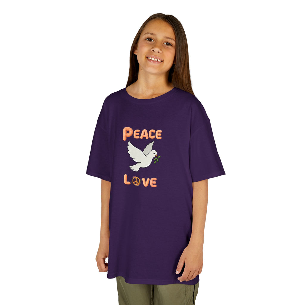 Kids Unisex Tee:  Peace and Love