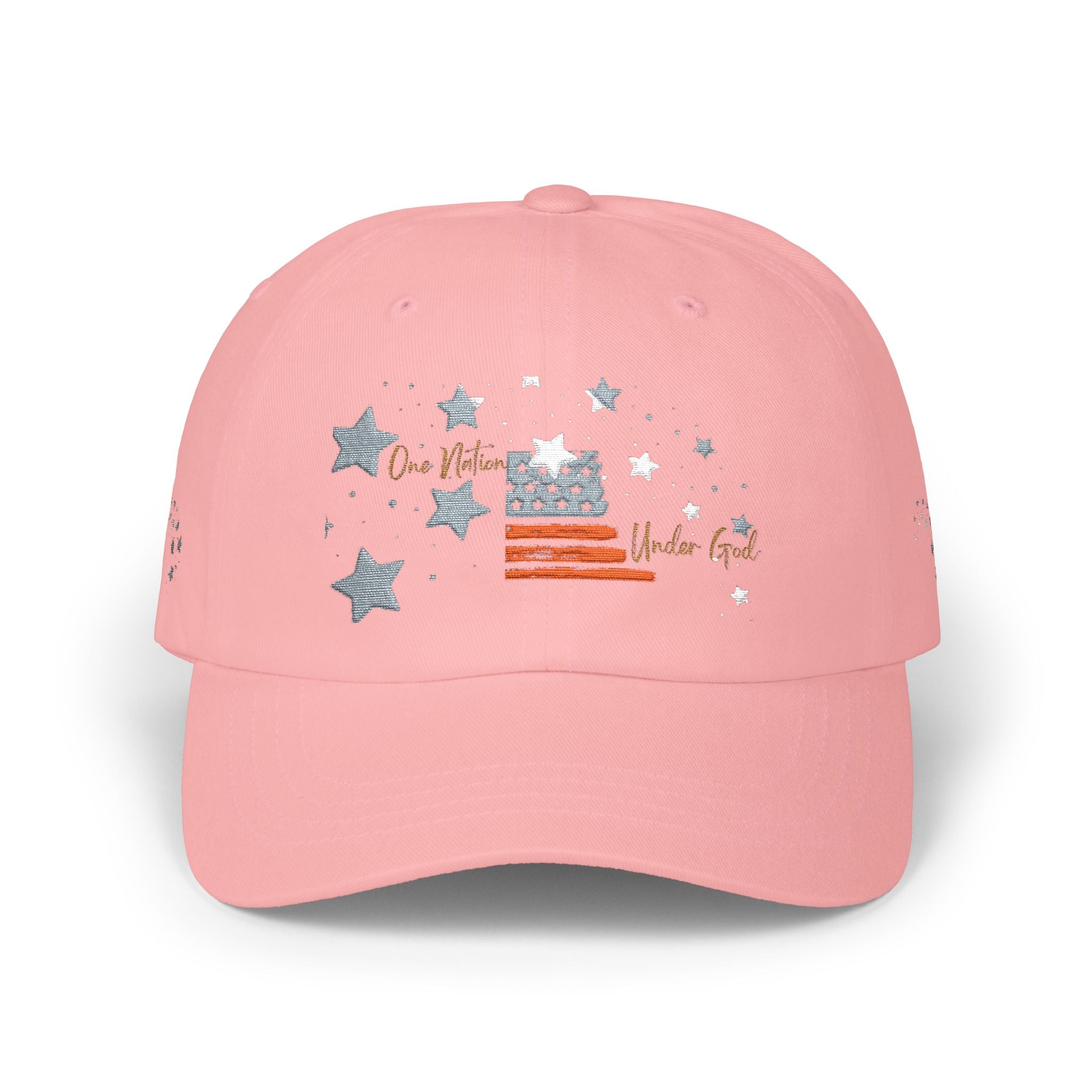 One Nation Under God | Embroidered Stars & Flag Dad Cap