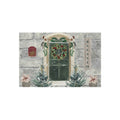 Blessed | Christmas Cottage Door Outdoor Rug