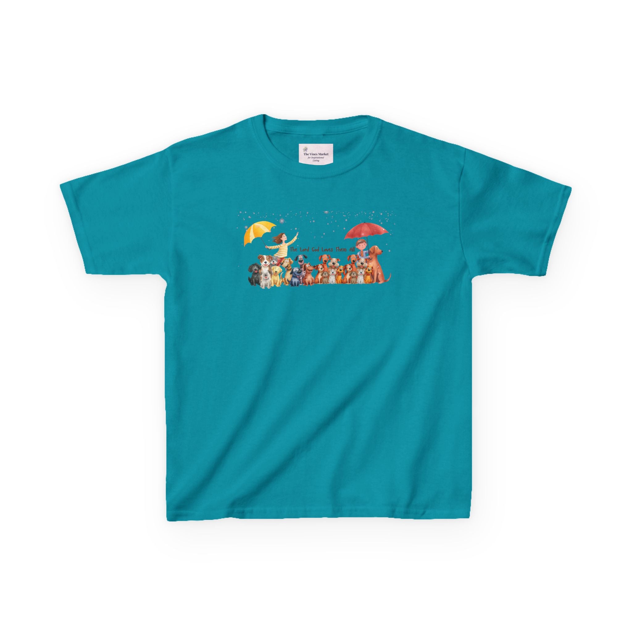 The Lord God Made Them All Kids' RelaxedTee – Unisex Pups & Joy Cotton™ Tee