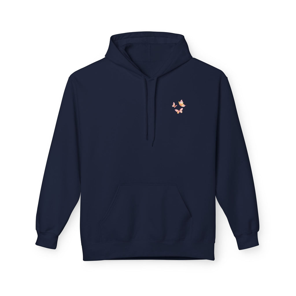 Adult Female Lightweight Soft Fleece Style Hoodie With Pockets:  "I am With You"  (Isaiah 41:10)