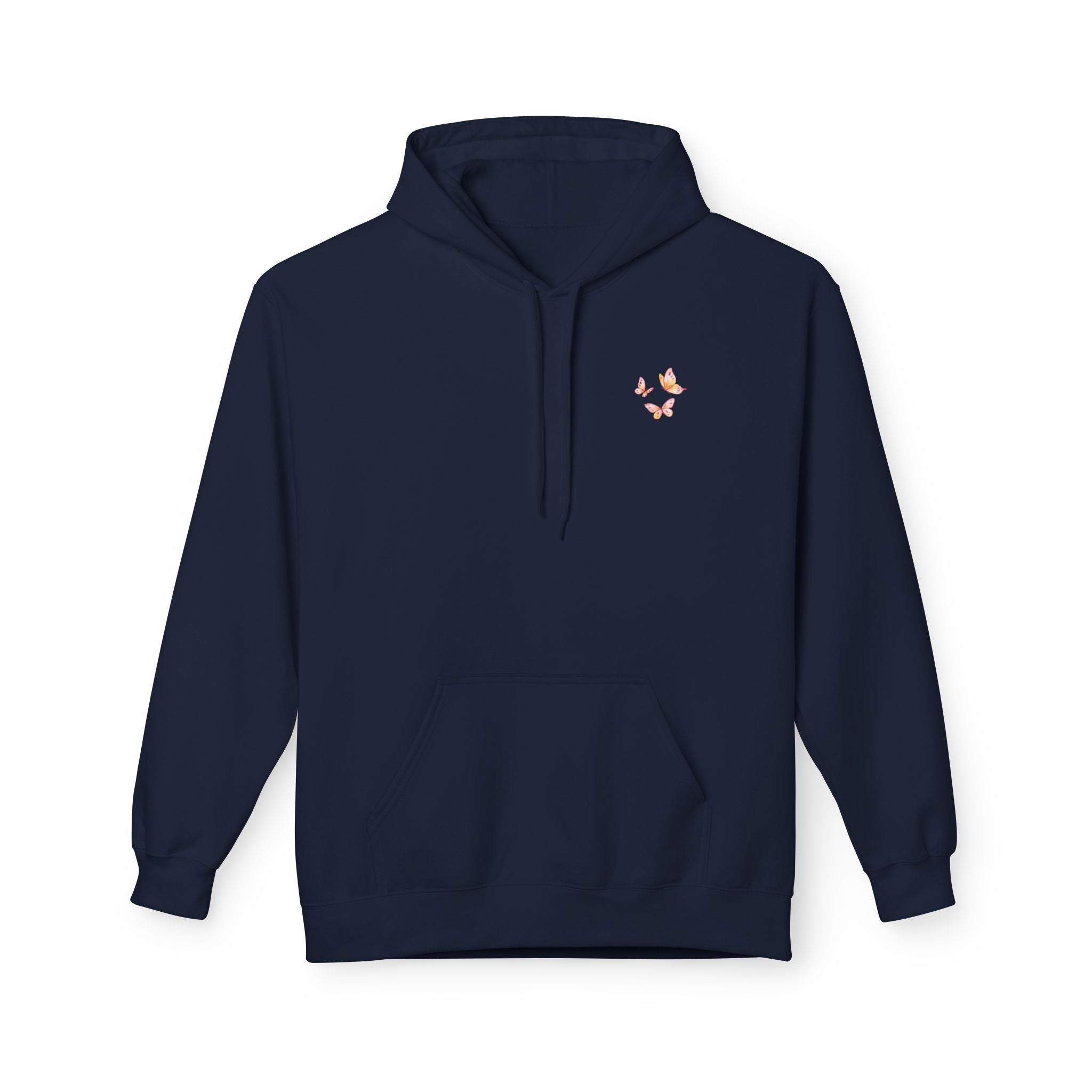 Adult Female Lightweight Soft Fleece Style Hoodie With Pockets:  "I am With You"  (Isaiah 41:10)