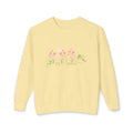 Female Adult Lightweight Crewneck Sweatshirt: Mom… Forever – Nurturing Floral