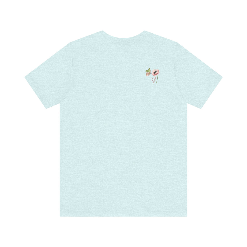 Relaxed Adult Female Comfort Tee: Hope & Rebirth Floral Tee – Easter Collection