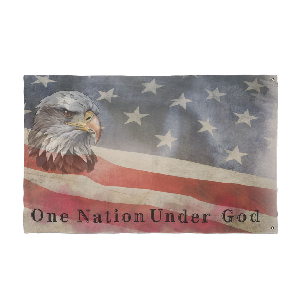 One Nation Under God - Patriotic Eagle Flag