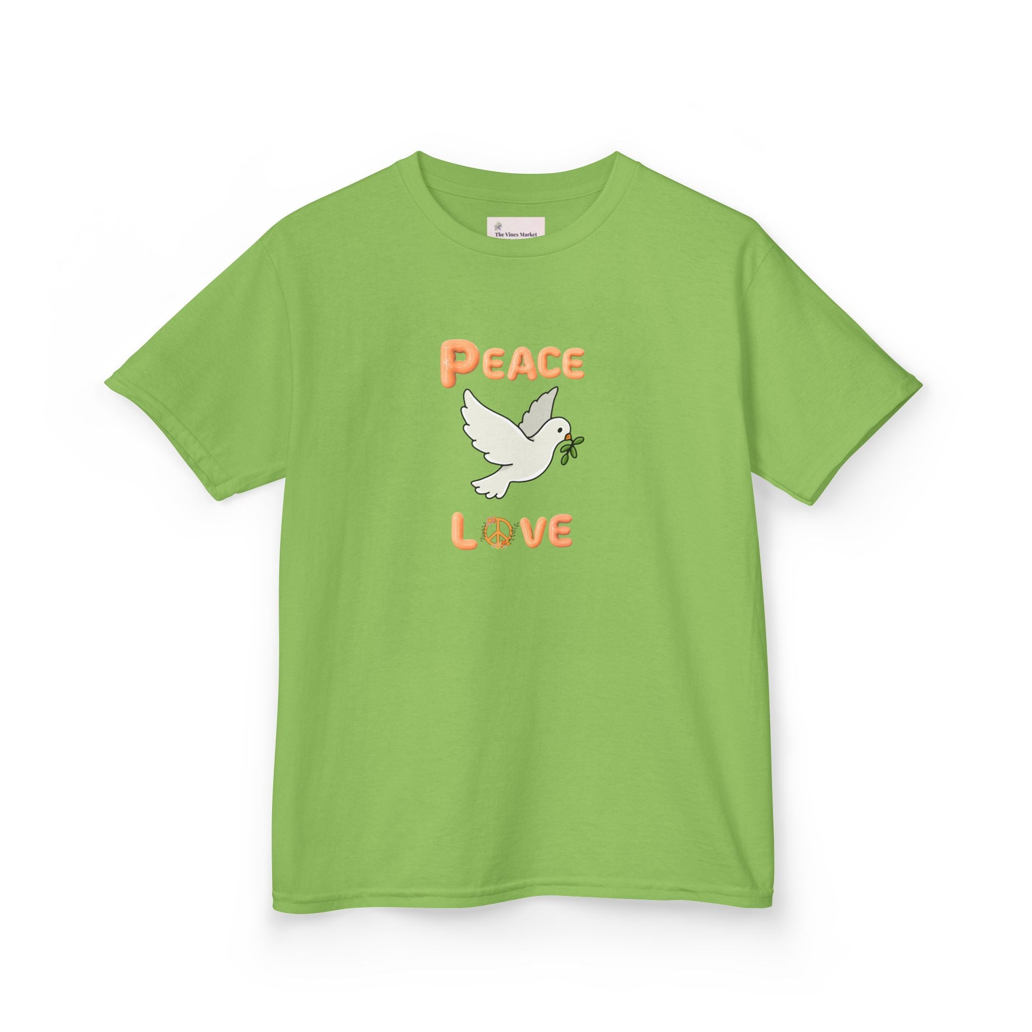 Kids Unisex Tee:  Peace and Love
