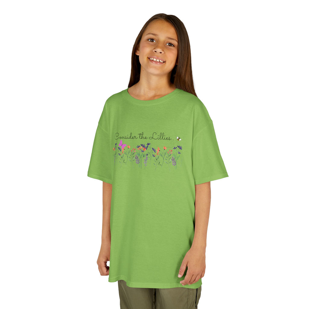 Consider the Lilies Girls' Tee – Love & Grace in Bloom  Kids Cotton™ Tee