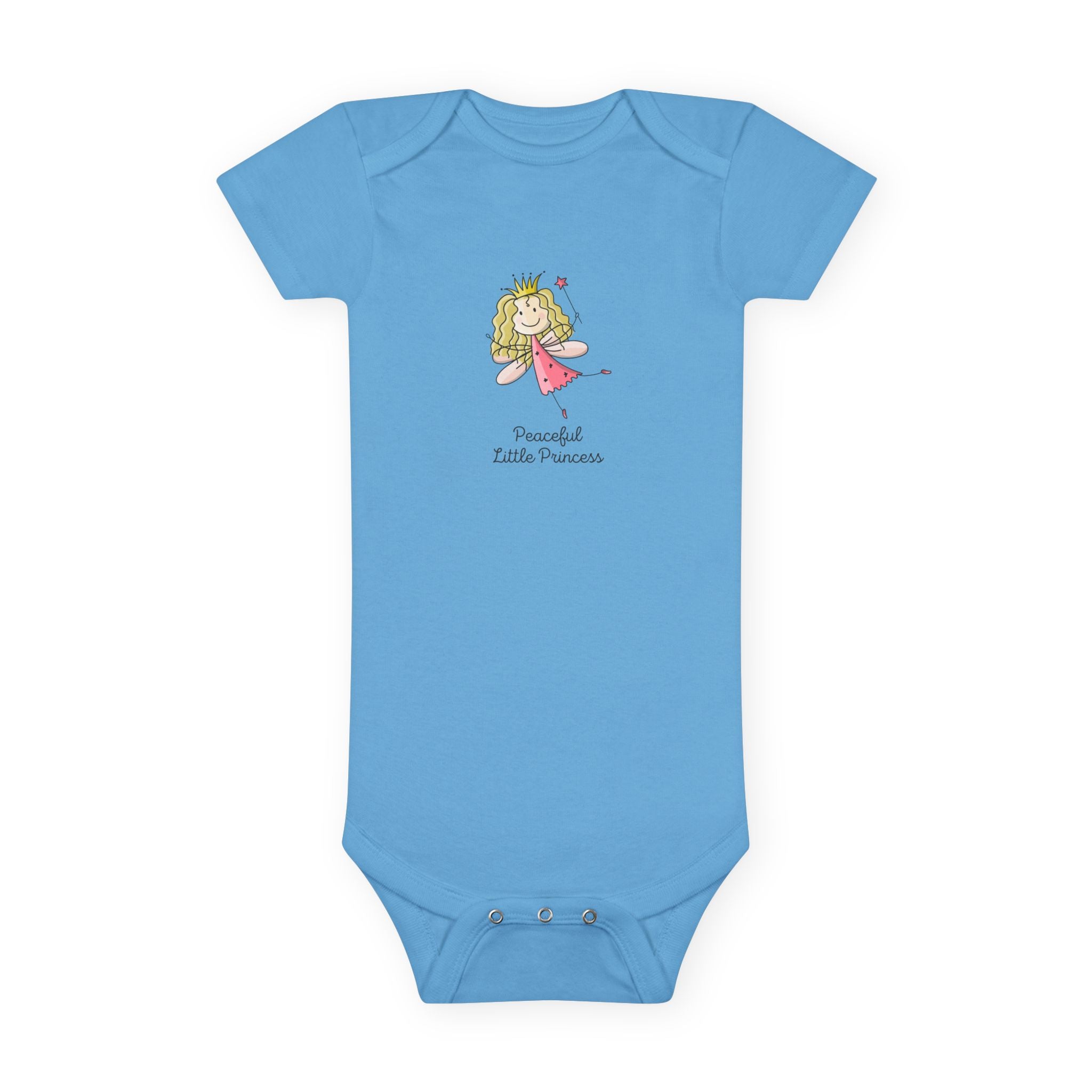 Peaceful Little Princess Baby Girl Onesie – Soft Cotton Body Suit Gentle Baby Gift