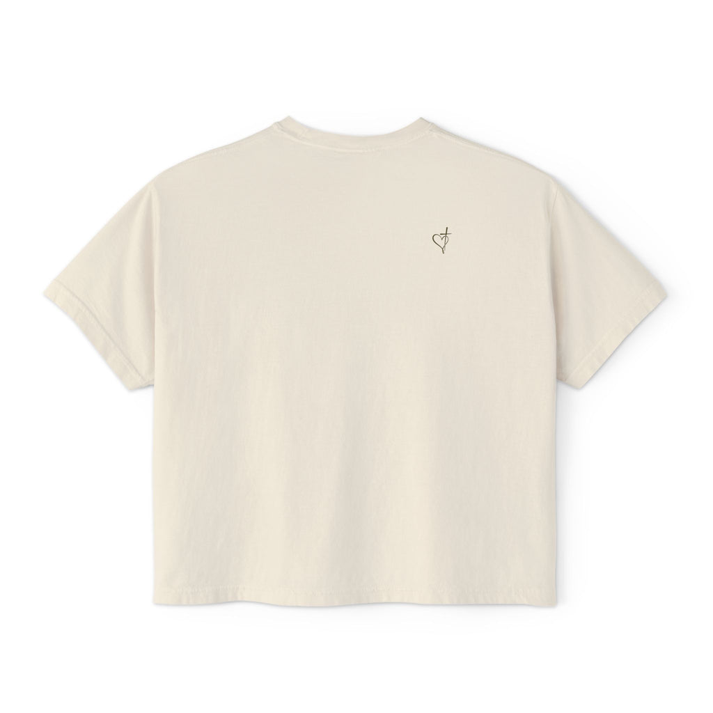 I Am With You Always" Multilingual Cropped Tee Adult Female