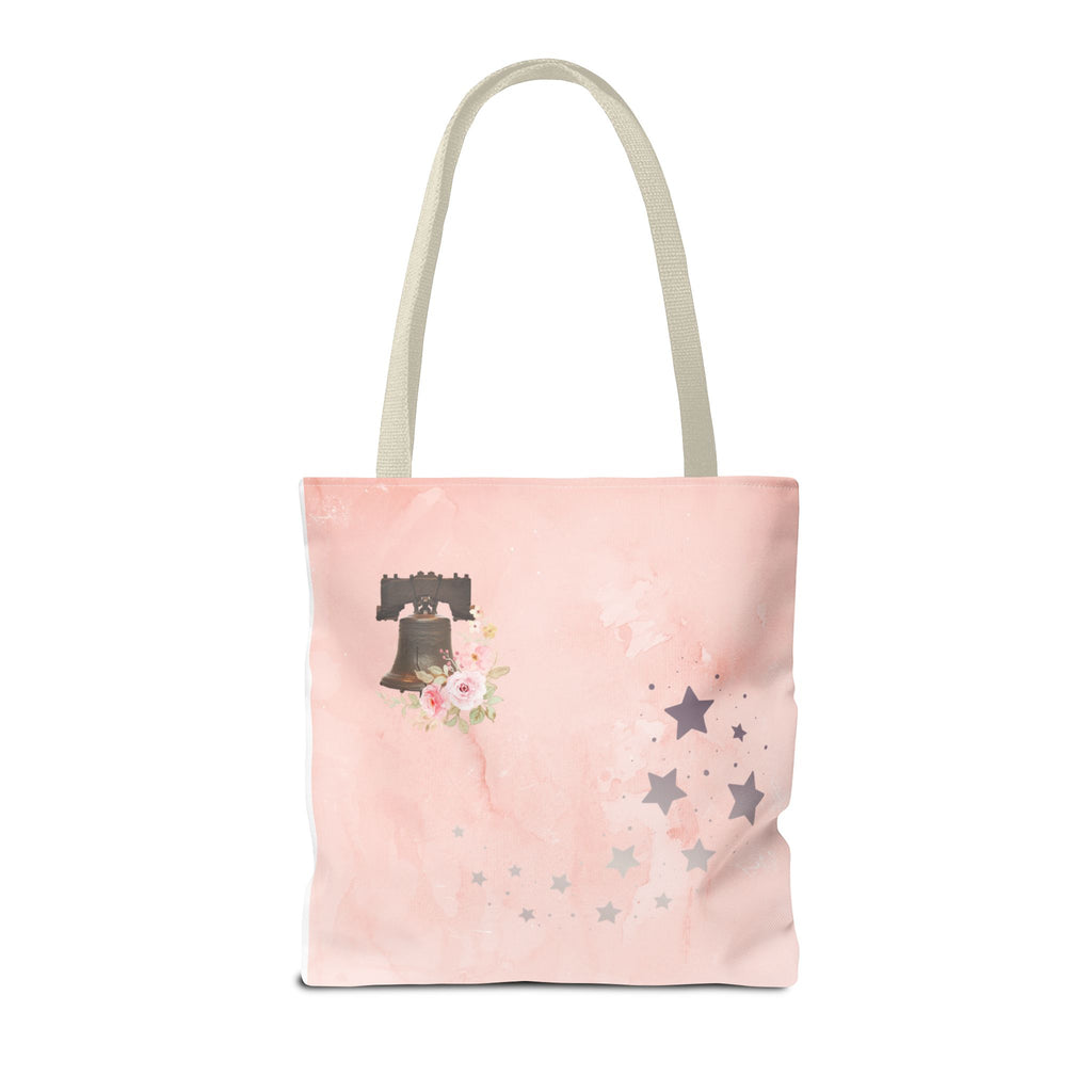 Under God | Watercolor Flag & Roses Tote Bag