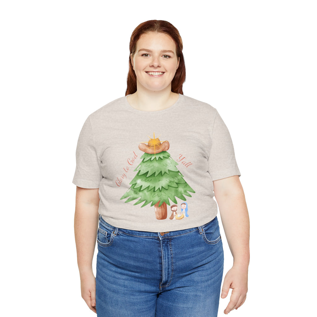Glory to God Y'all | Women's Faith-Forward Cotton Tee