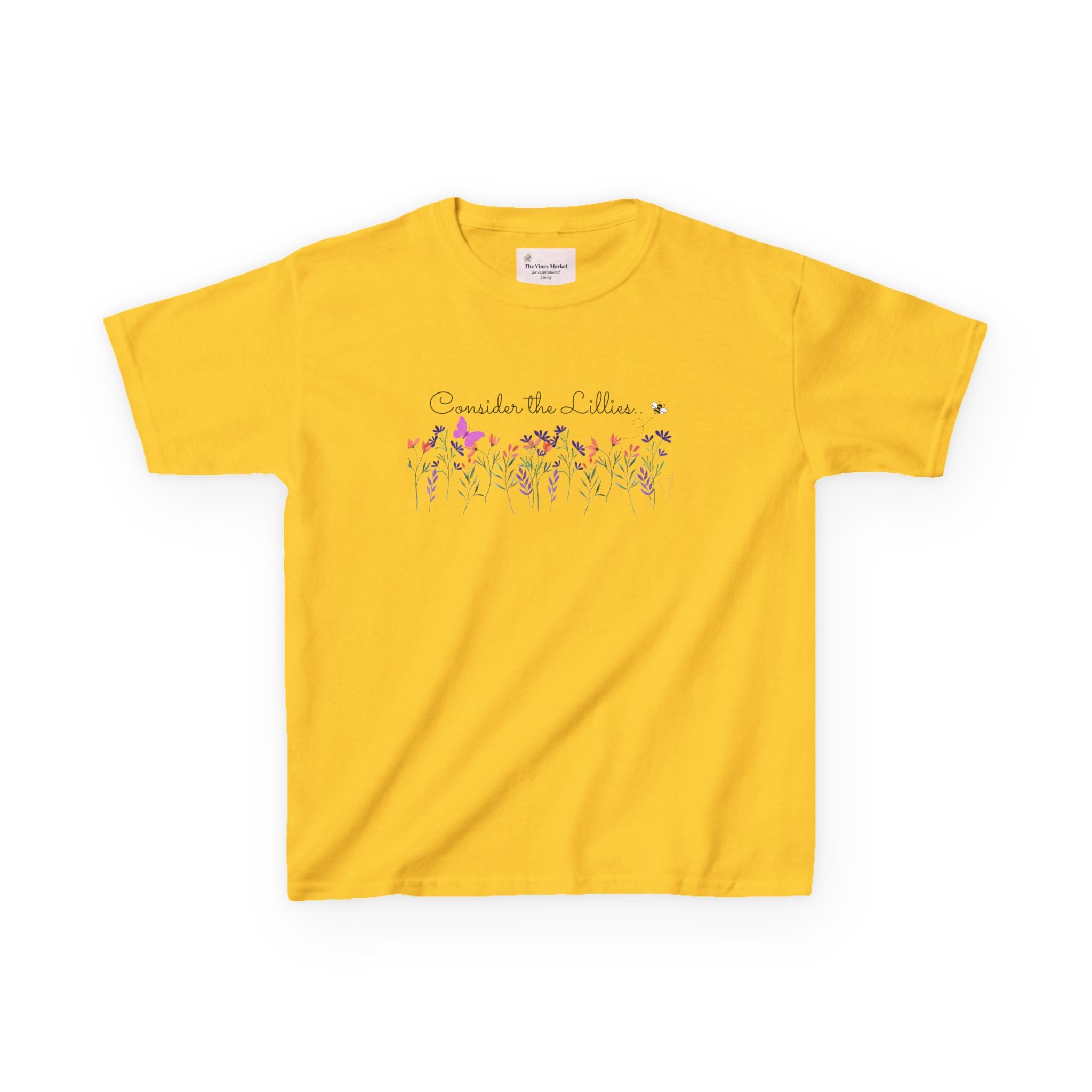 Consider the Lilies Girls' Tee – Love & Grace in Bloom  Kids Cotton™ Tee