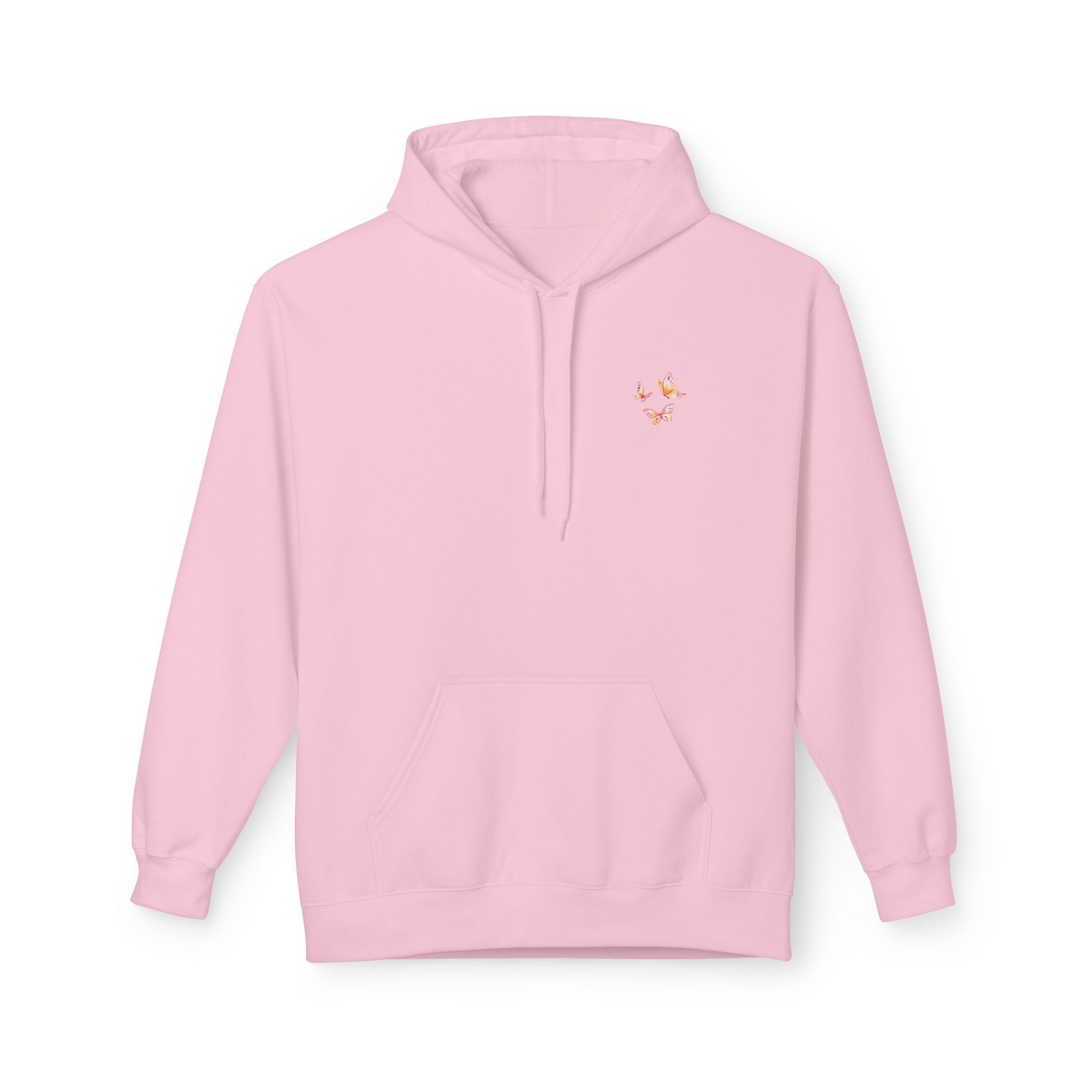 Adult Female Lightweight Soft Fleece Style Hoodie With Pockets:  "I am With You"  (Isaiah 41:10)