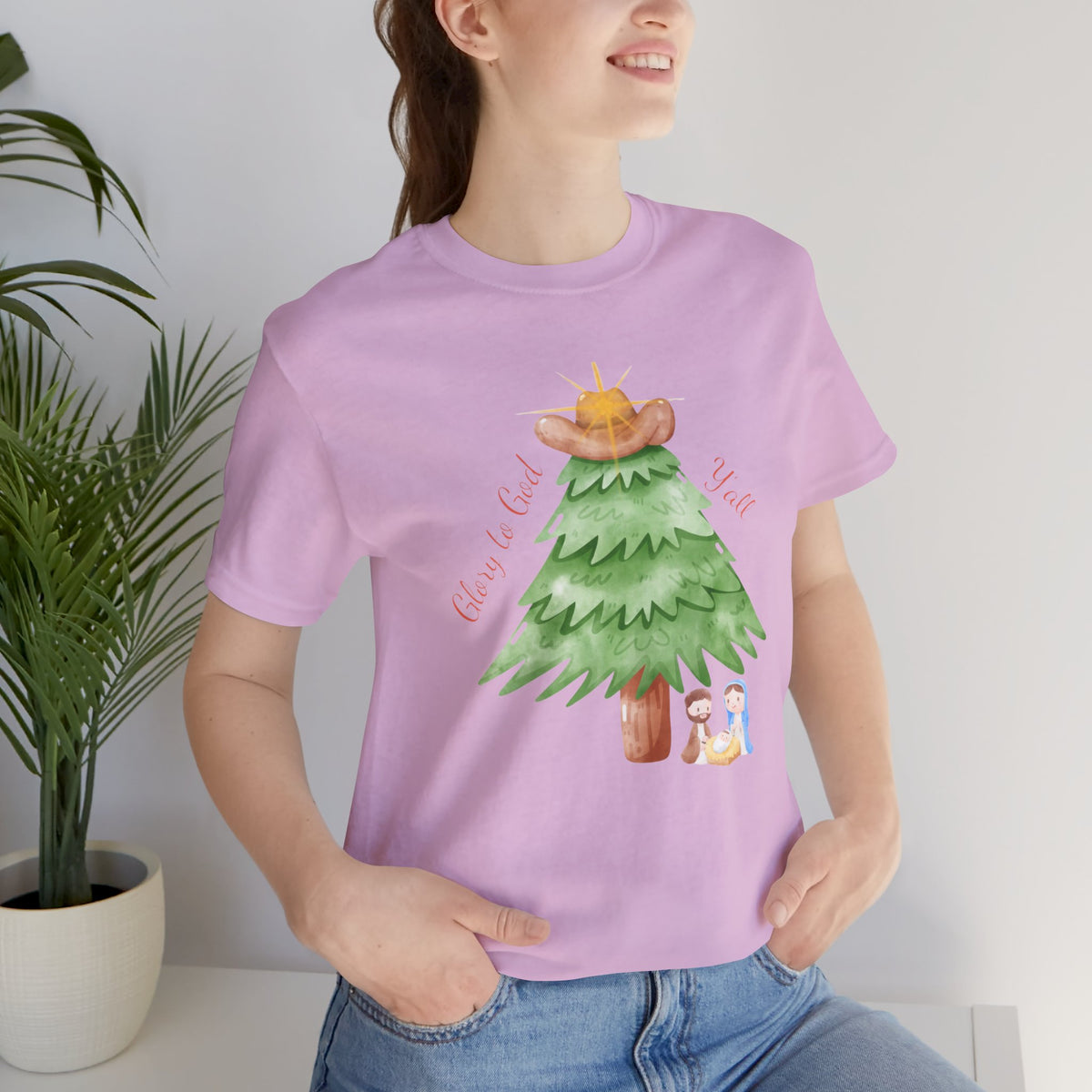 Glory to God Y'all | Women's Faith-Forward Cotton Tee